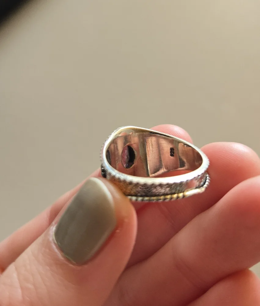 Amethyst Sterling Silver Ring 175 - Picture 4 of 4